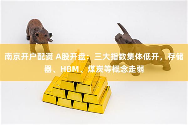 南京开户配资 A股开盘：三大指数集体低开，存储器、HBM、煤炭等概念走弱
